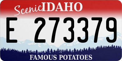 ID license plate E273379