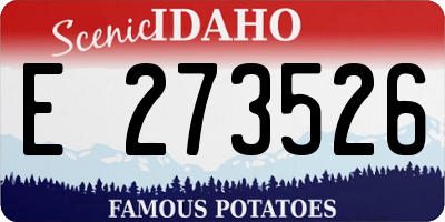 ID license plate E273526