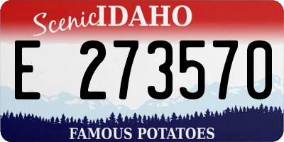 ID license plate E273570