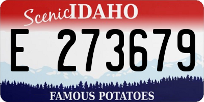 ID license plate E273679