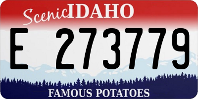 ID license plate E273779