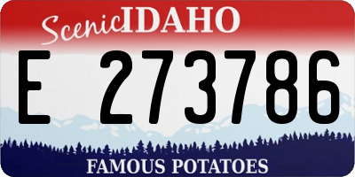 ID license plate E273786