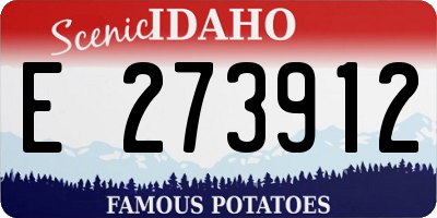 ID license plate E273912