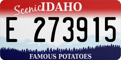 ID license plate E273915