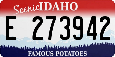 ID license plate E273942