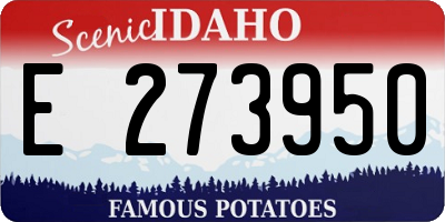 ID license plate E273950