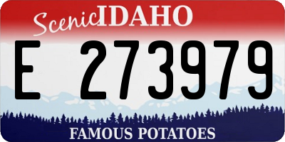 ID license plate E273979