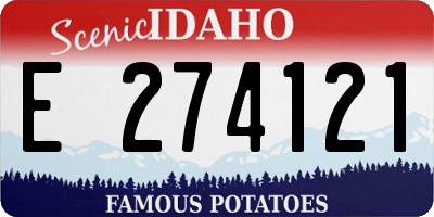 ID license plate E274121