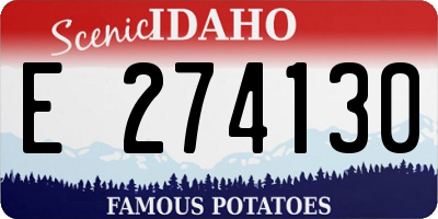 ID license plate E274130