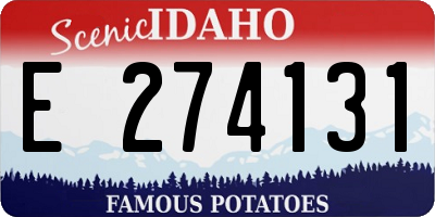 ID license plate E274131