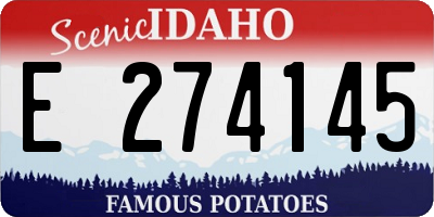 ID license plate E274145