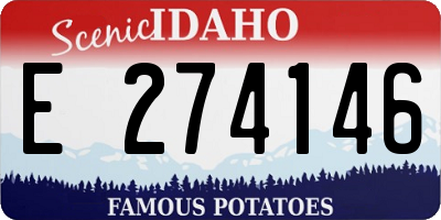ID license plate E274146