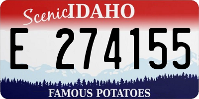 ID license plate E274155