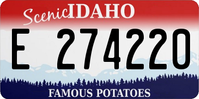 ID license plate E274220
