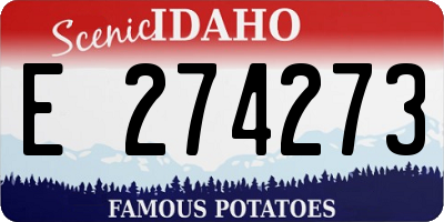 ID license plate E274273