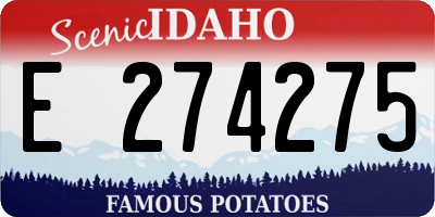 ID license plate E274275