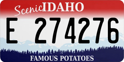ID license plate E274276