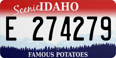 ID license plate E274279