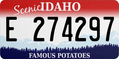 ID license plate E274297