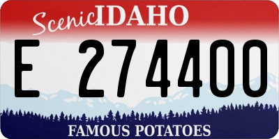 ID license plate E274400