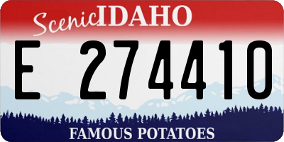 ID license plate E274410