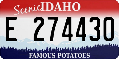 ID license plate E274430