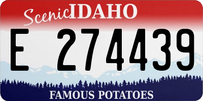 ID license plate E274439