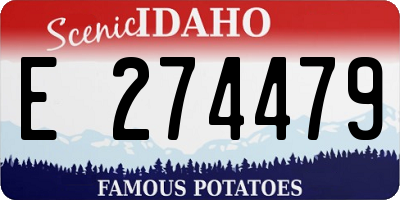 ID license plate E274479