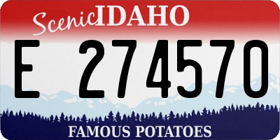ID license plate E274570