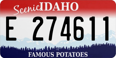 ID license plate E274611