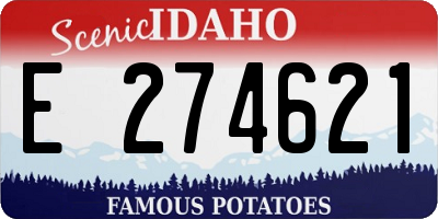 ID license plate E274621