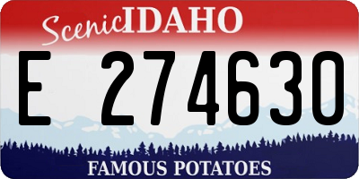 ID license plate E274630