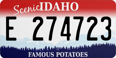 ID license plate E274723