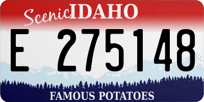 ID license plate E275148