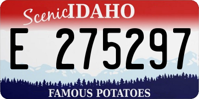 ID license plate E275297