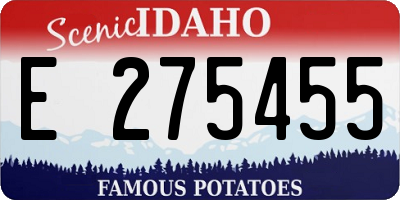 ID license plate E275455