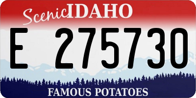 ID license plate E275730