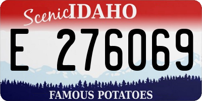 ID license plate E276069