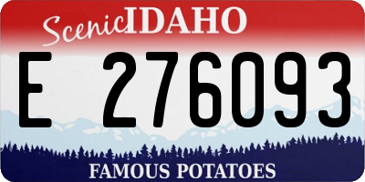 ID license plate E276093
