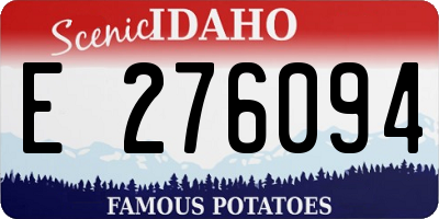 ID license plate E276094