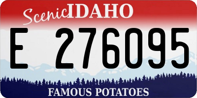 ID license plate E276095