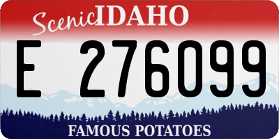 ID license plate E276099