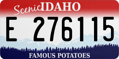 ID license plate E276115