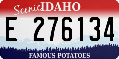 ID license plate E276134