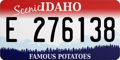 ID license plate E276138