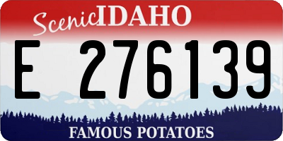 ID license plate E276139