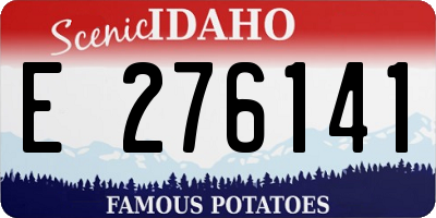 ID license plate E276141