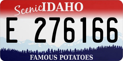 ID license plate E276166