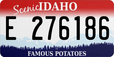ID license plate E276186