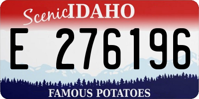 ID license plate E276196